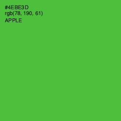 #4EBE3D - Apple Color Image