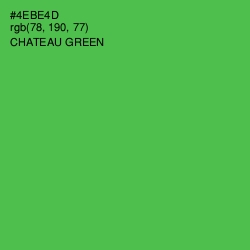 #4EBE4D - Chateau Green Color Image