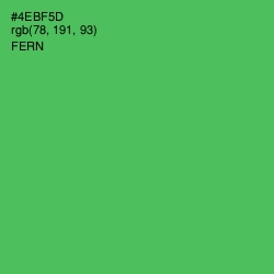 #4EBF5D - Fern Color Image