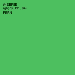 #4EBF5E - Fern Color Image