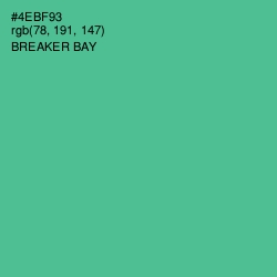 #4EBF93 - Breaker Bay Color Image