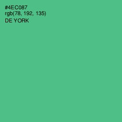 #4EC087 - De York Color Image