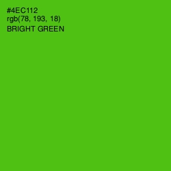 #4EC112 - Bright Green Color Image