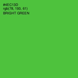 #4EC13D - Bright Green Color Image