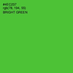 #4EC237 - Bright Green Color Image