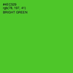 #4EC529 - Bright Green Color Image