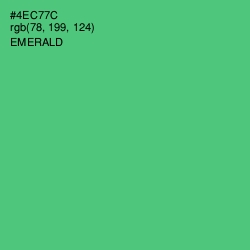 #4EC77C - Emerald Color Image