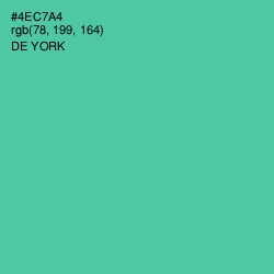 #4EC7A4 - De York Color Image