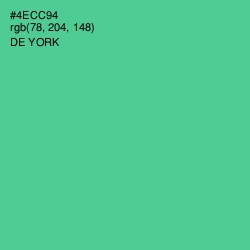 #4ECC94 - De York Color Image