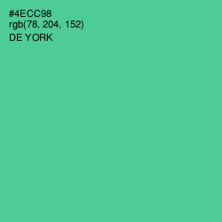 #4ECC98 - De York Color Image