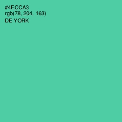 #4ECCA3 - De York Color Image