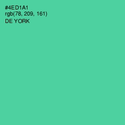 #4ED1A1 - De York Color Image