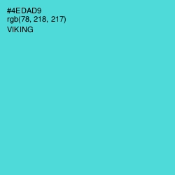 #4EDAD9 - Viking Color Image