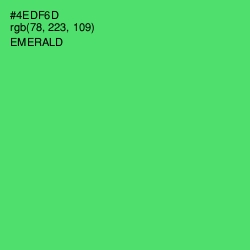 #4EDF6D - Emerald Color Image