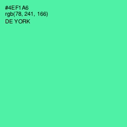 #4EF1A6 - De York Color Image
