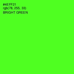 #4EFF21 - Bright Green Color Image