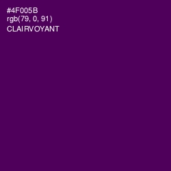 #4F005B - Clairvoyant Color Image