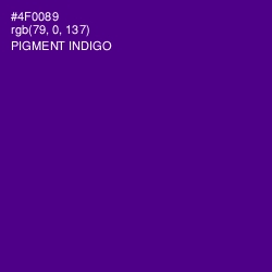 #4F0089 - Pigment Indigo Color Image
