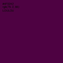 #4F0242 - Loulou Color Image