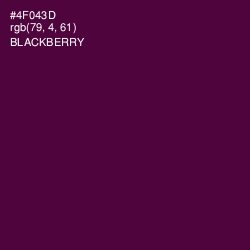 #4F043D - Blackberry Color Image