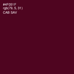 #4F051F - Cab Sav Color Image