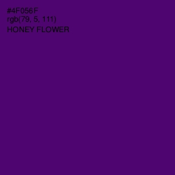 #4F056F - Honey Flower Color Image