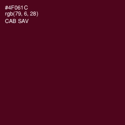 #4F061C - Cab Sav Color Image