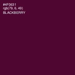 #4F0631 - Blackberry Color Image