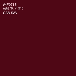#4F0715 - Cab Sav Color Image
