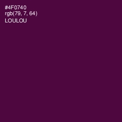 #4F0740 - Loulou Color Image