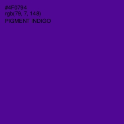 #4F0794 - Pigment Indigo Color Image