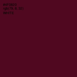 #4F0820 - Barossa Color Image