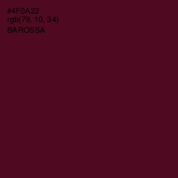 #4F0A22 - Barossa Color Image