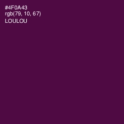 #4F0A43 - Loulou Color Image