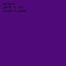 #4F0A7A - Honey Flower Color Image