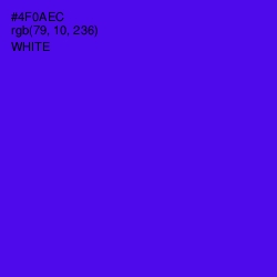 #4F0AEC - Purple Heart Color Image