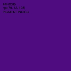 #4F0C80 - Pigment Indigo Color Image