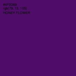 #4F0D69 - Honey Flower Color Image