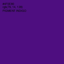 #4F0E80 - Pigment Indigo Color Image