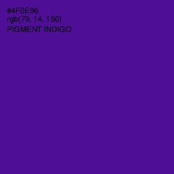 #4F0E96 - Pigment Indigo Color Image