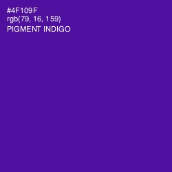 #4F109F - Pigment Indigo Color Image
