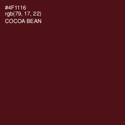 #4F1116 - Cocoa Bean Color Image