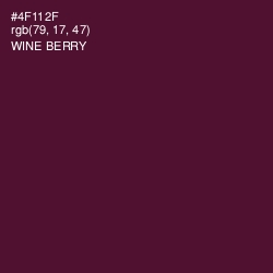#4F112F - Wine Berry Color Image