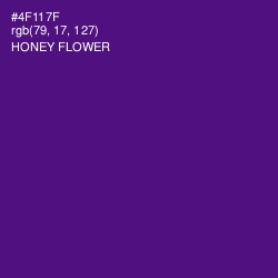 #4F117F - Honey Flower Color Image