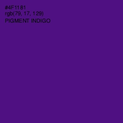 #4F1181 - Pigment Indigo Color Image