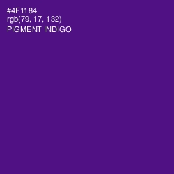 #4F1184 - Pigment Indigo Color Image