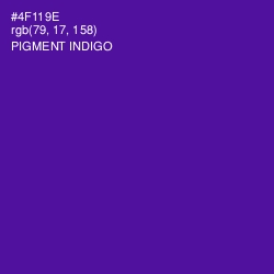 #4F119E - Pigment Indigo Color Image