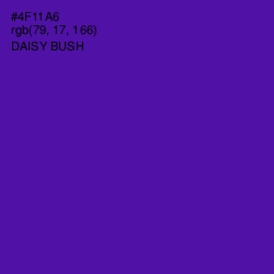 #4F11A6 - Daisy Bush Color Image