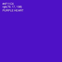#4F11C6 - Purple Heart Color Image