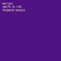 #4F1281 - Pigment Indigo Color Image